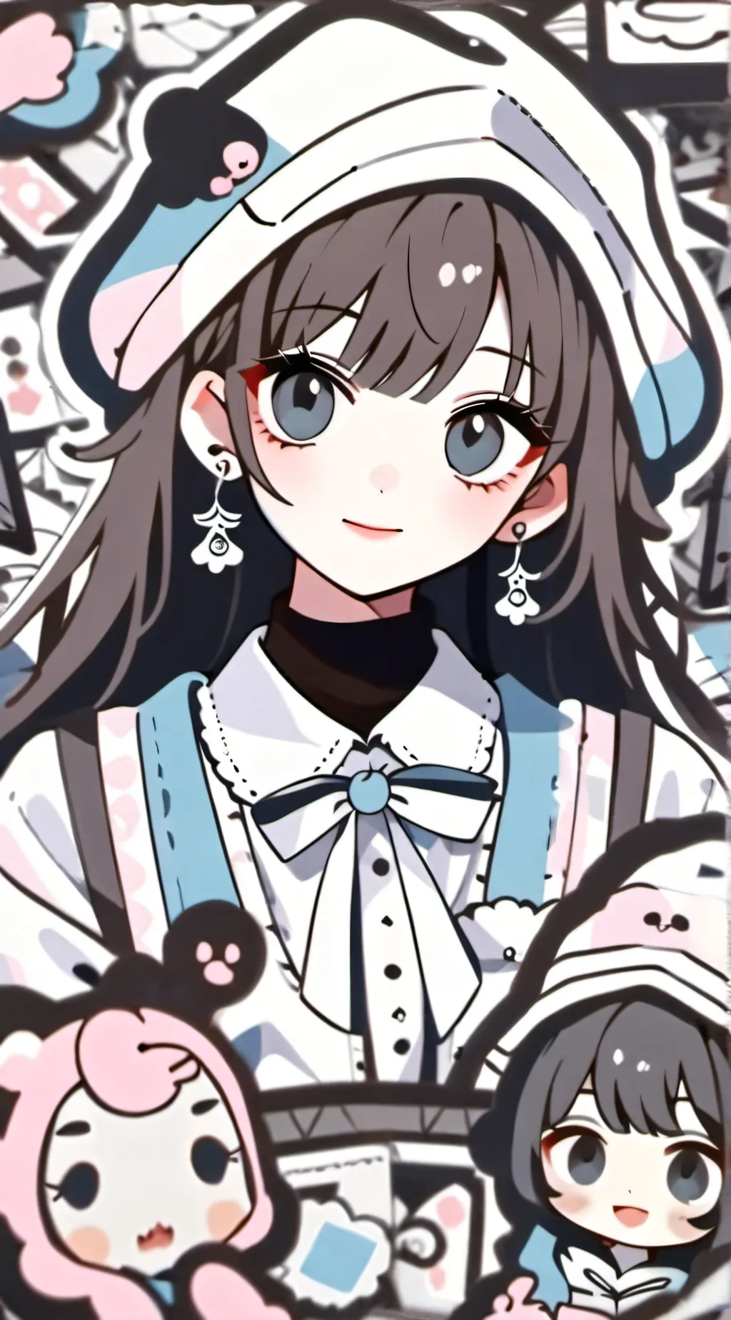 ai character: Amelia 💕🌸 background