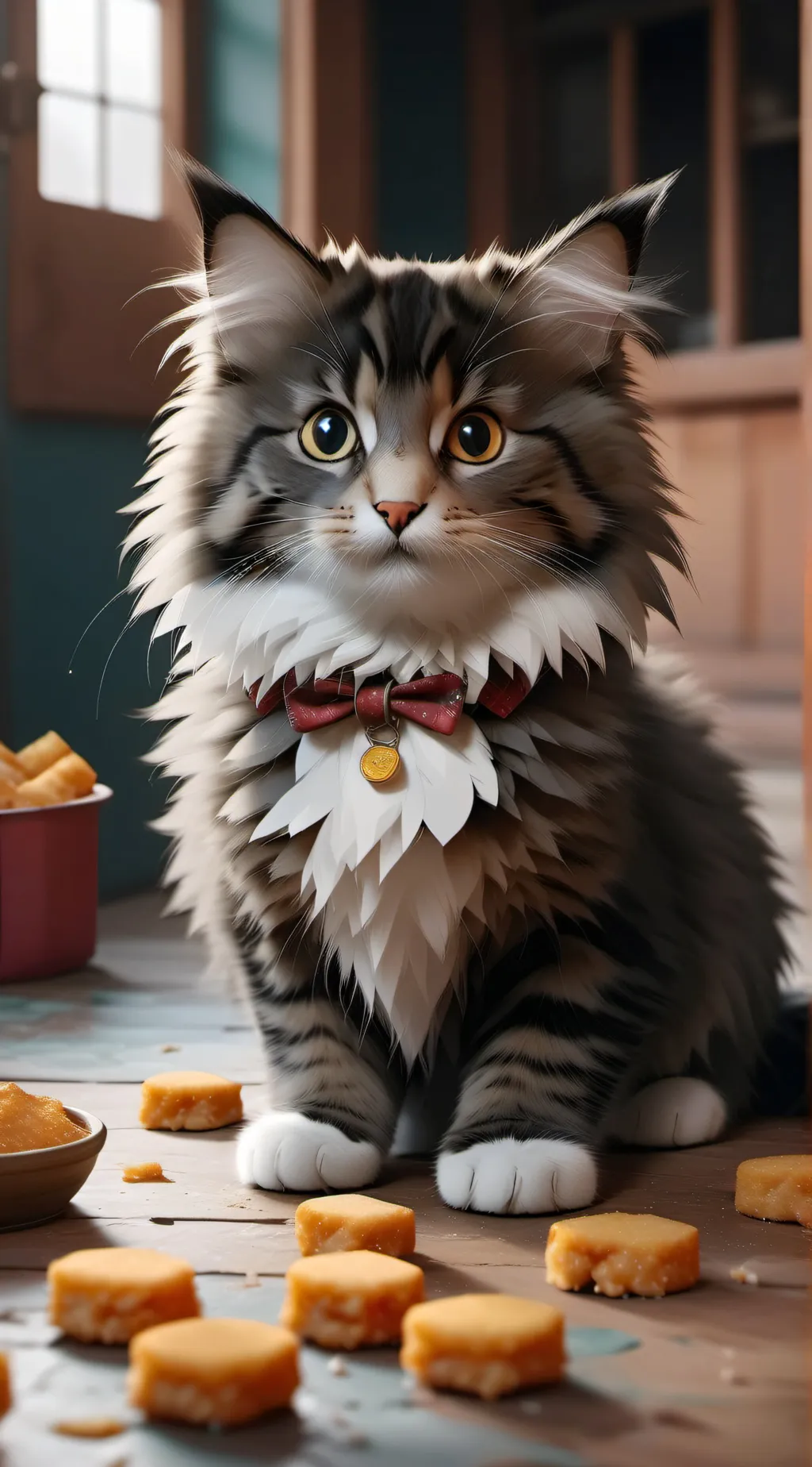 ai character: Cat background