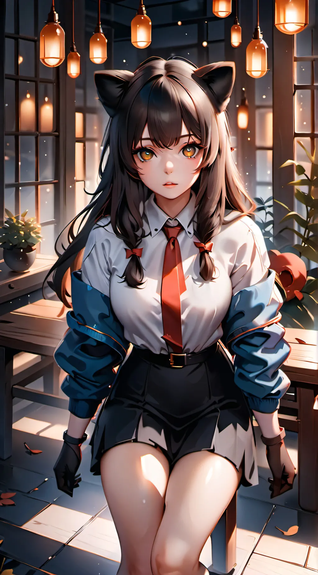 ai character: Leila  background