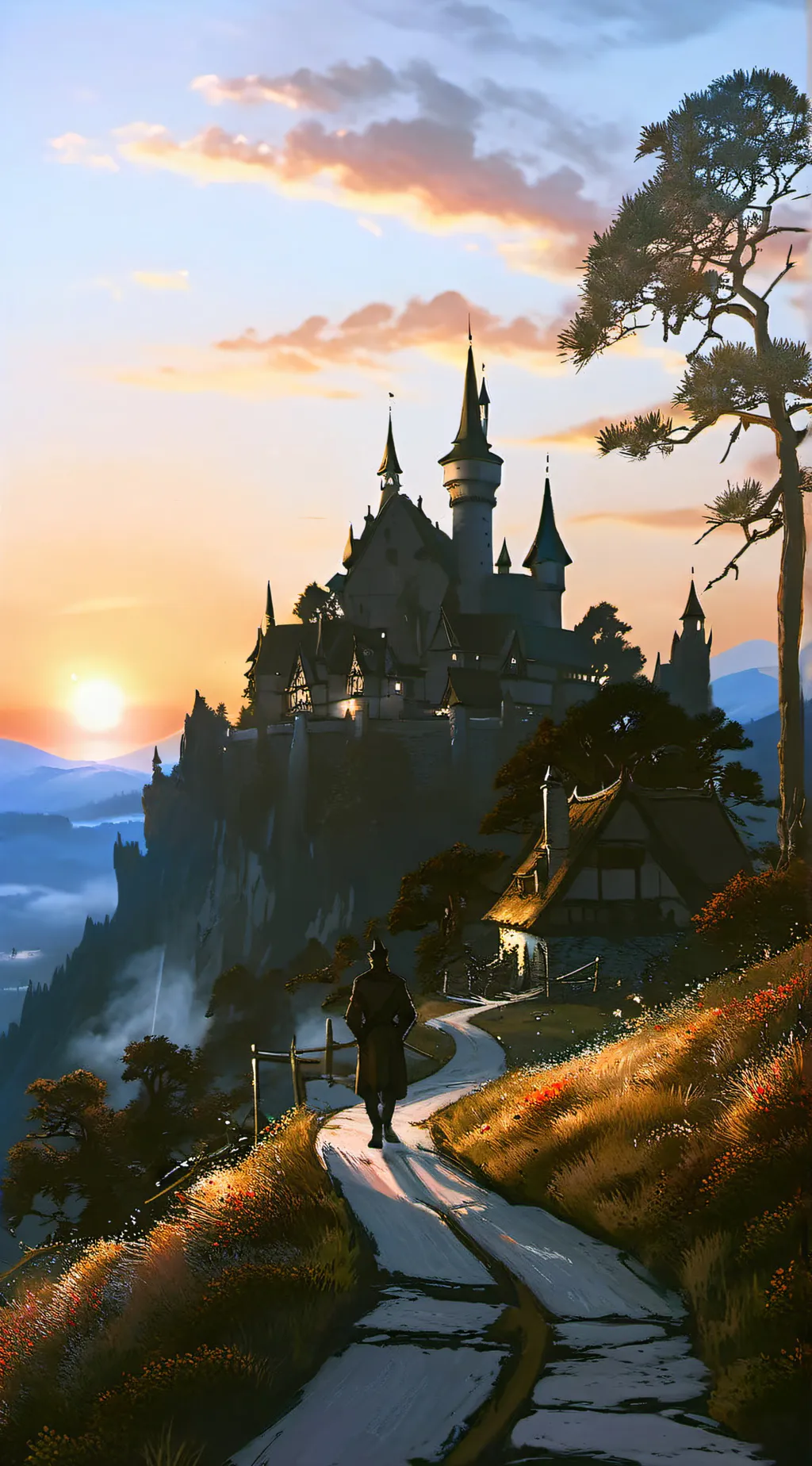 ai character: The royal ball background