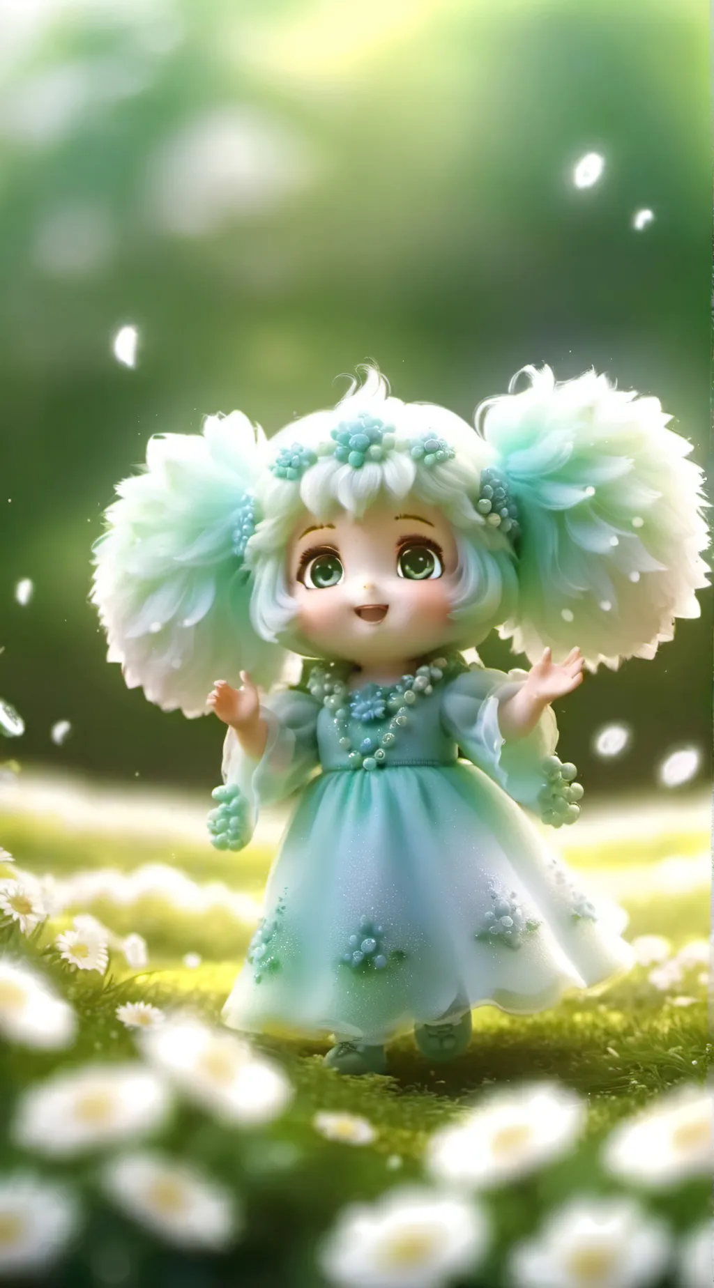 ai character: Aurora background