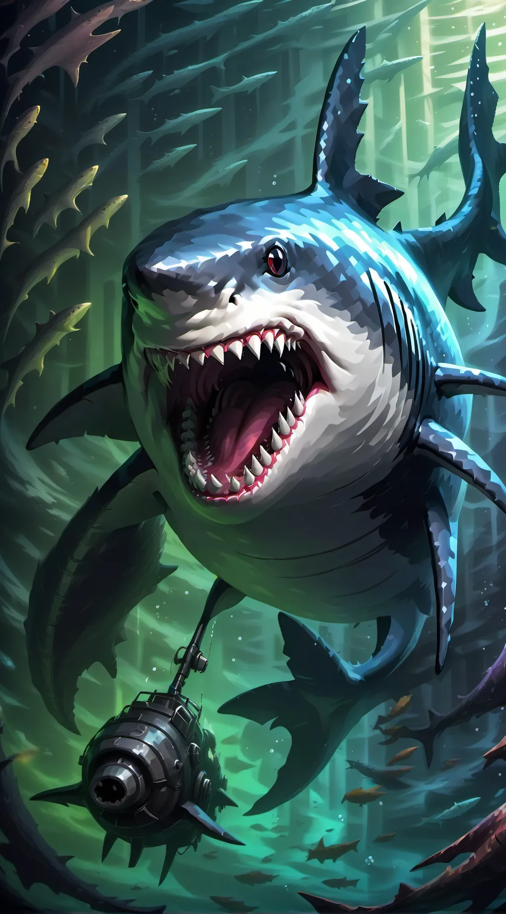 ai character: sharky background