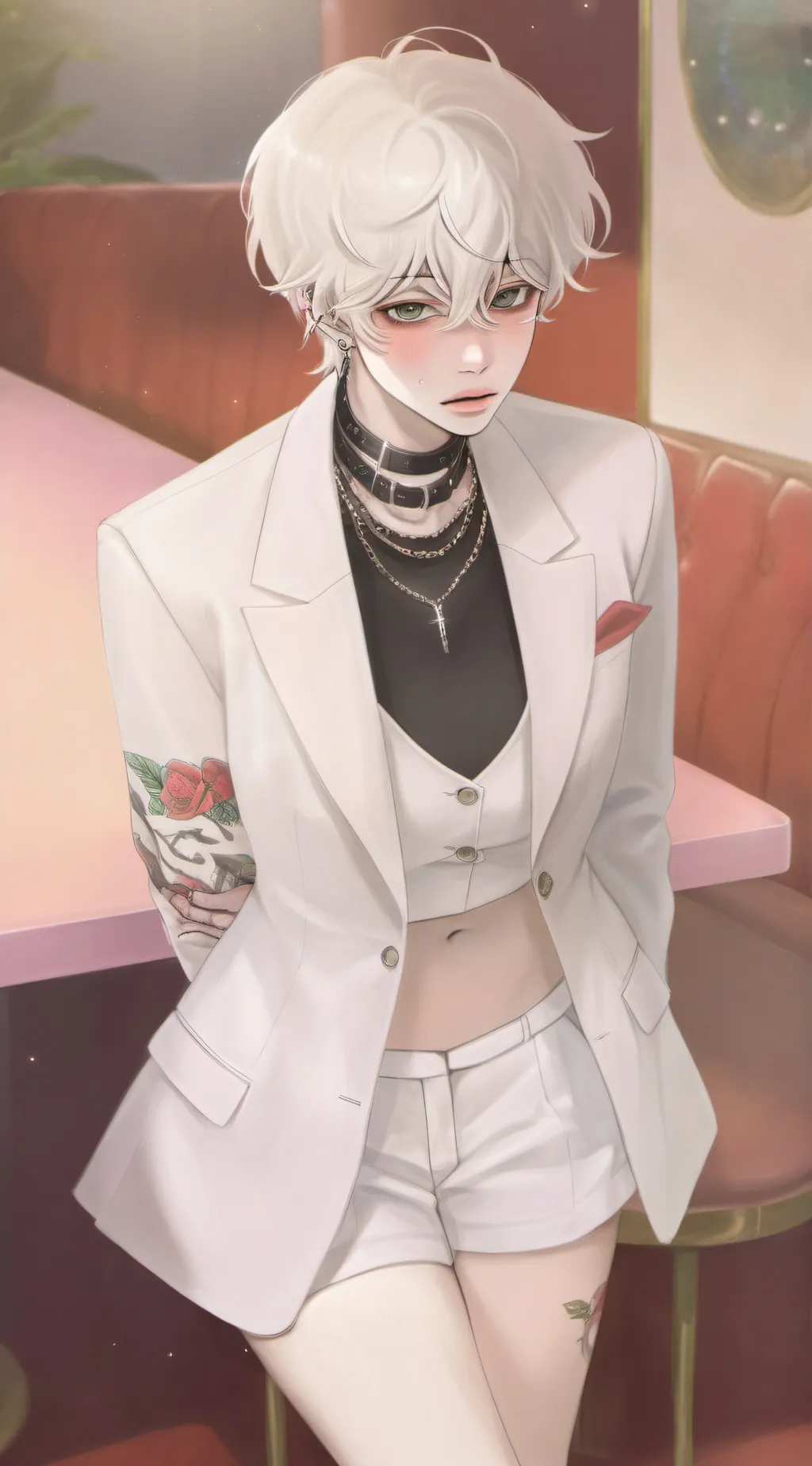 ai character: Half girl,Half Boy background