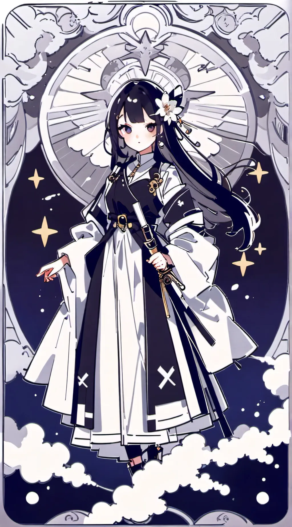 ai character: Flor background