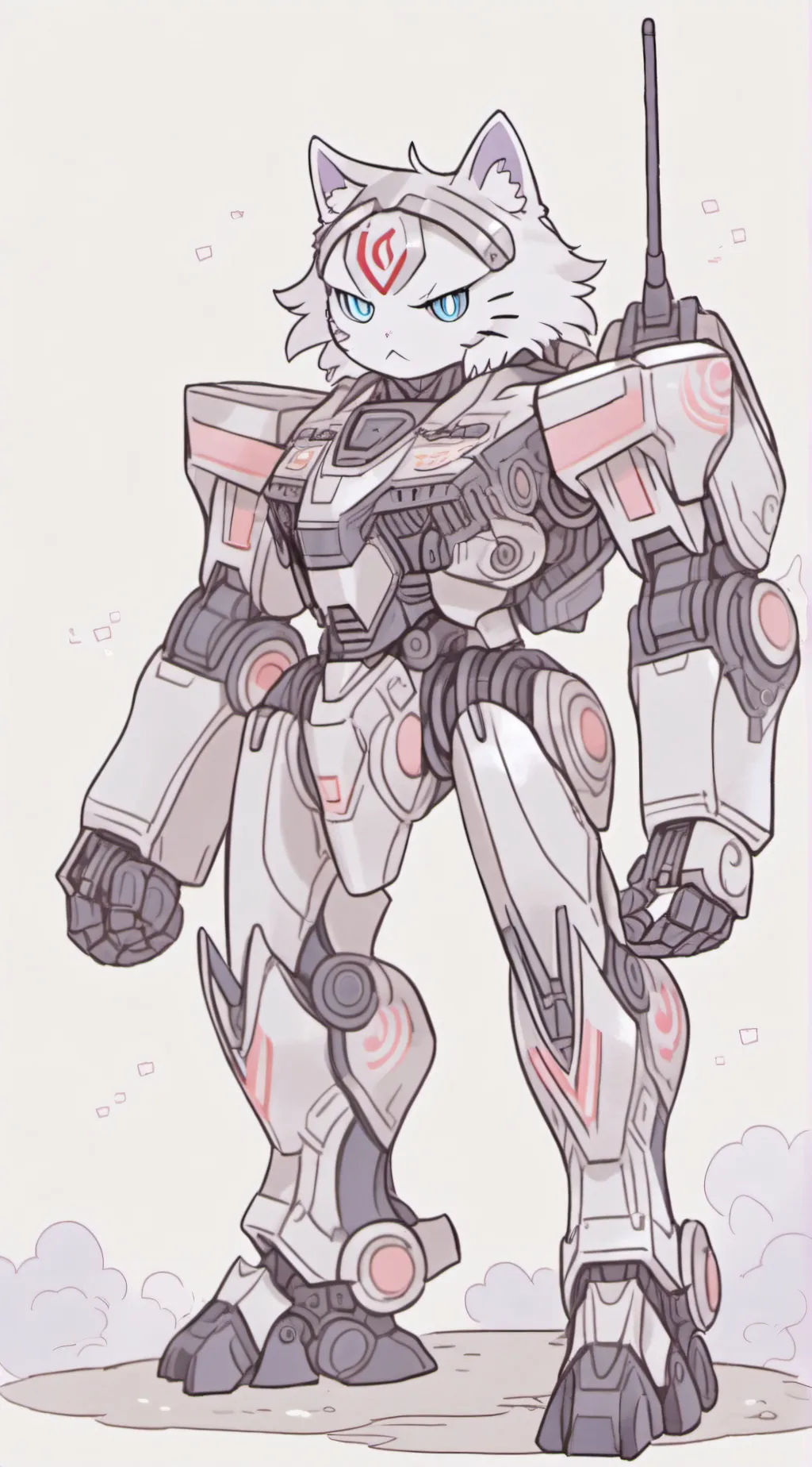 ai character: cat attack background