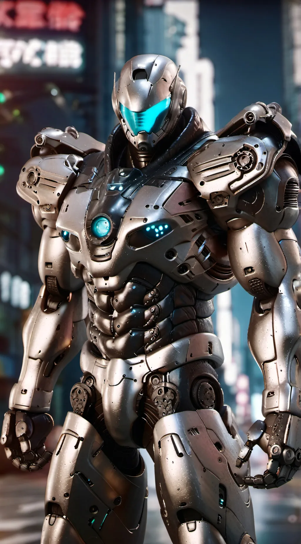 ai character: Titan cameraman background