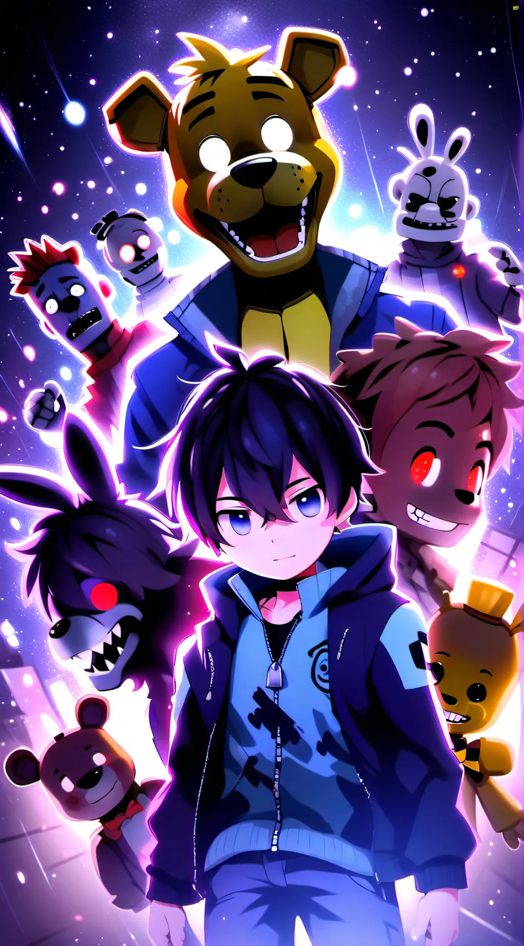 ai character: Aph crewxfnaf background