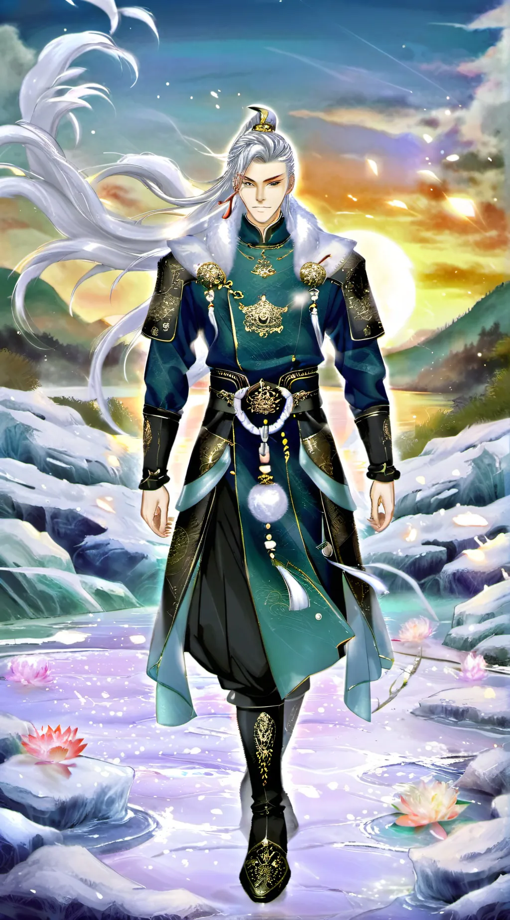 ai character: Adrian stars background