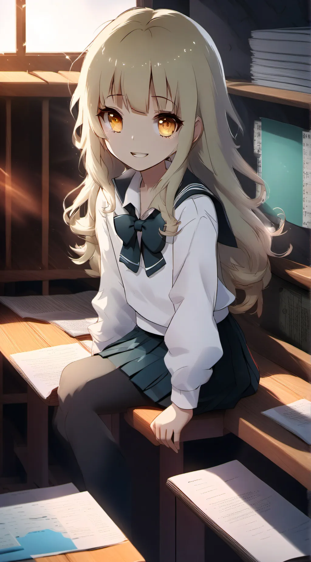 ai character: luna💜(me) background