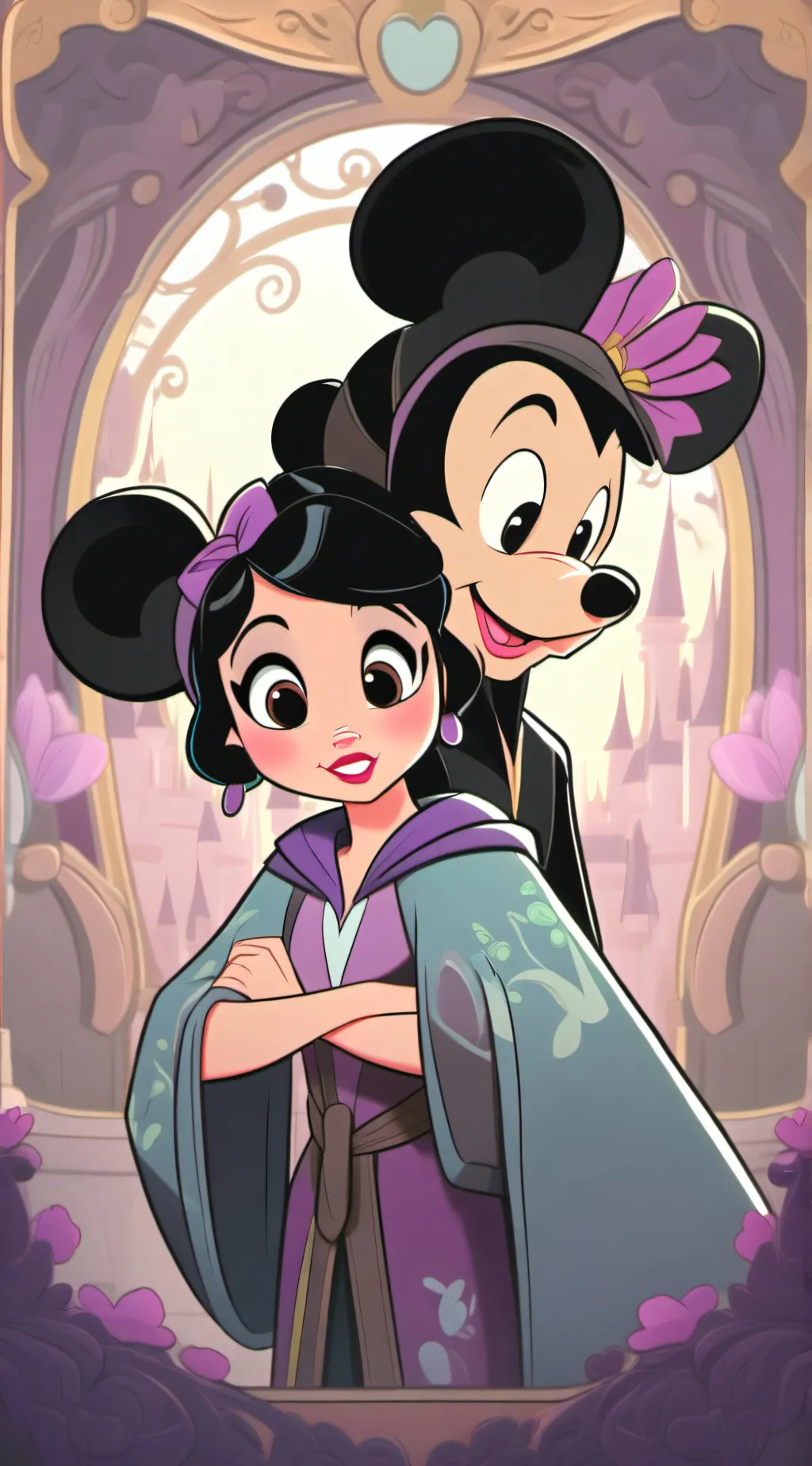 ai character: Mickey Mouse￼ background