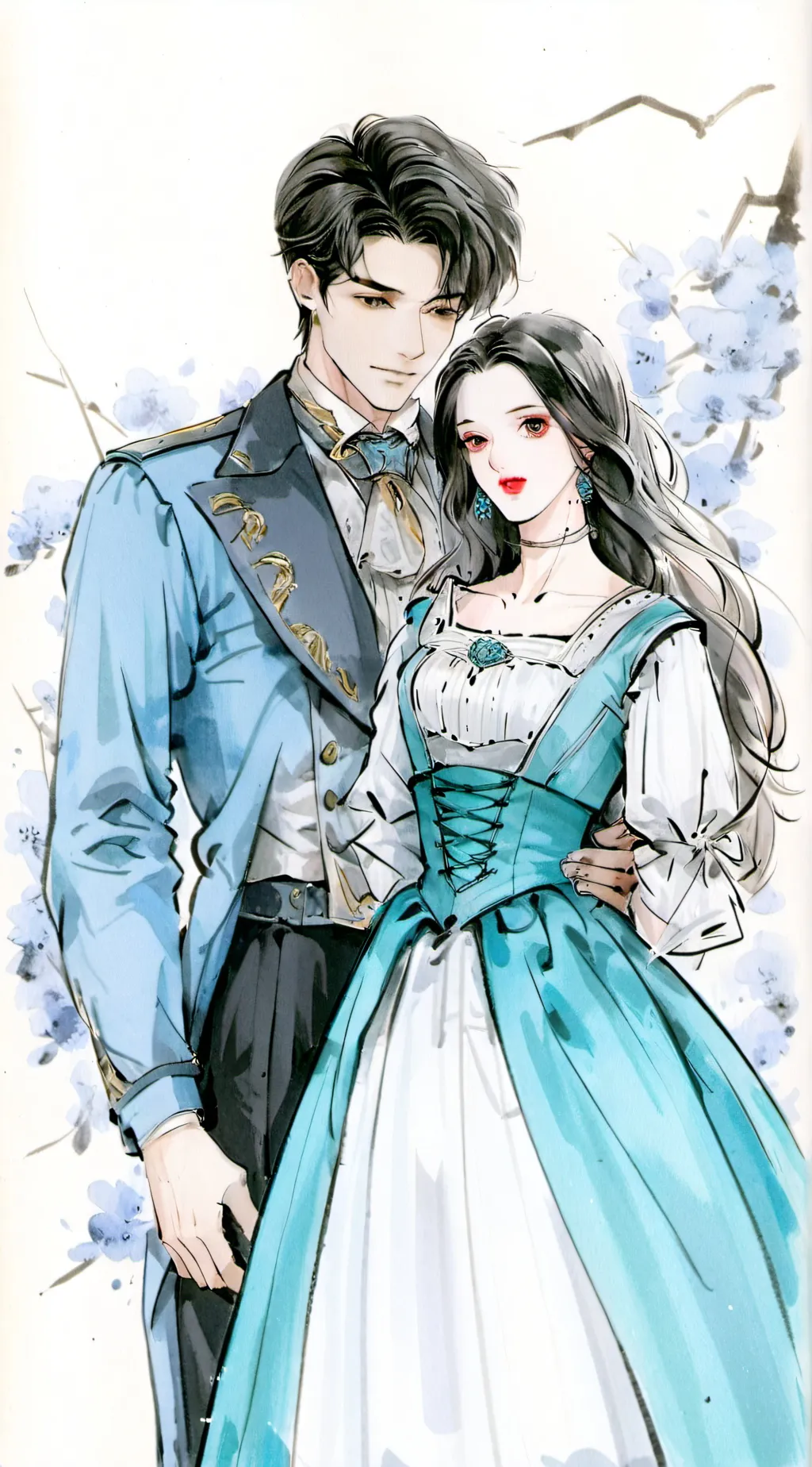 ai character: PAPA Y MAMA  background