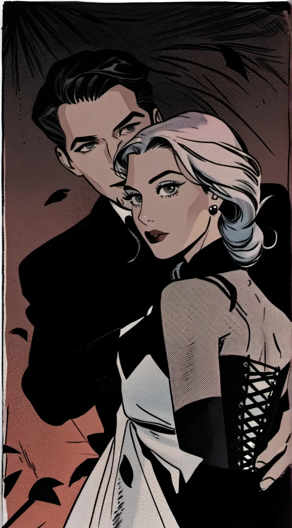 ai character: Manuel y valeria  background