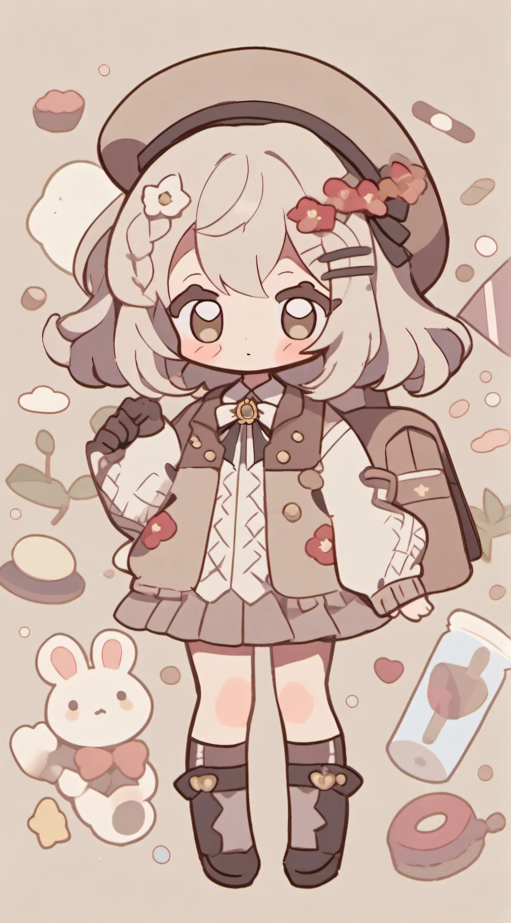 ai character: Mha dekus kid background