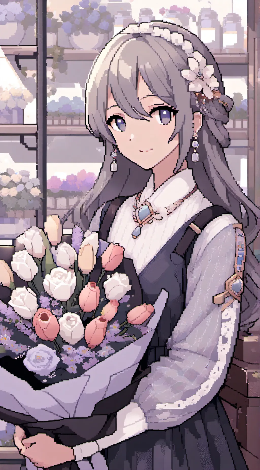 ai character: Joyce lea  background