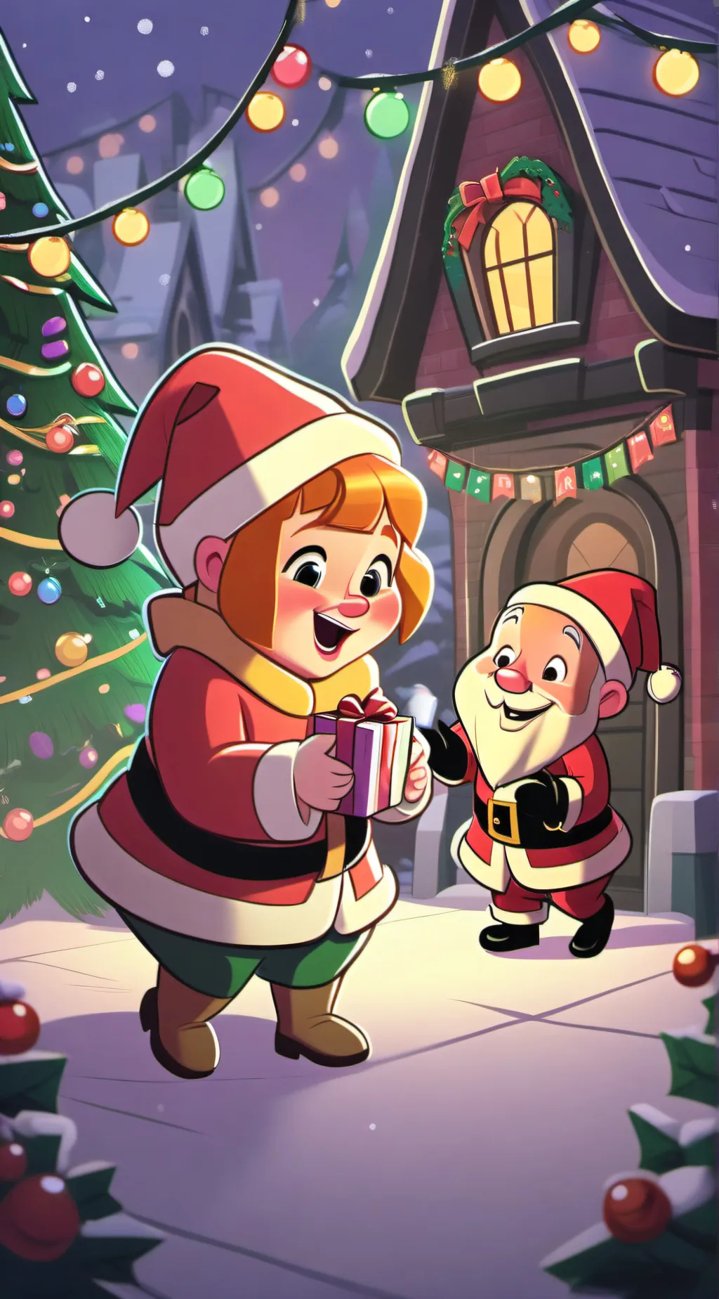 ai character: santa background