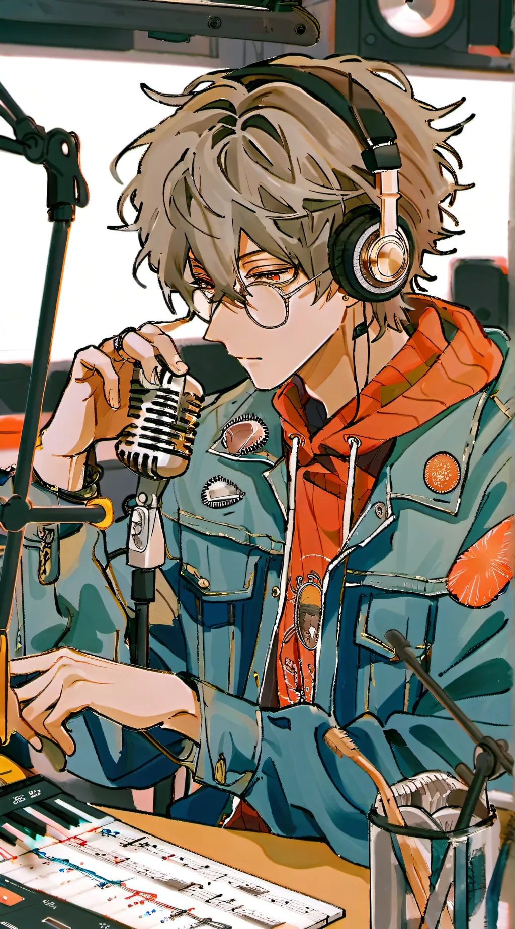 ai character: rap battle background