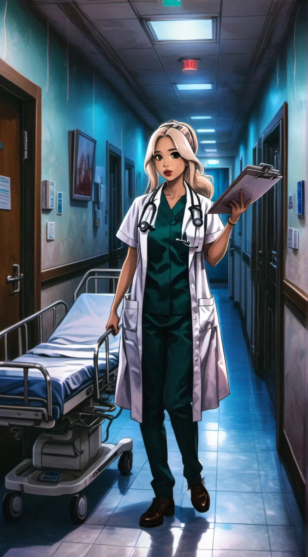 ai character: Christina / Chris background