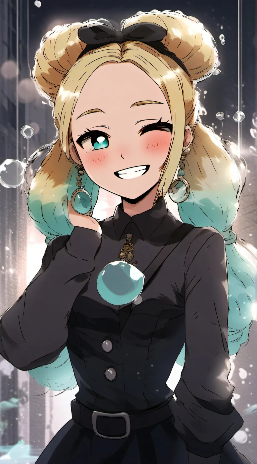 ai character: Andrea  background