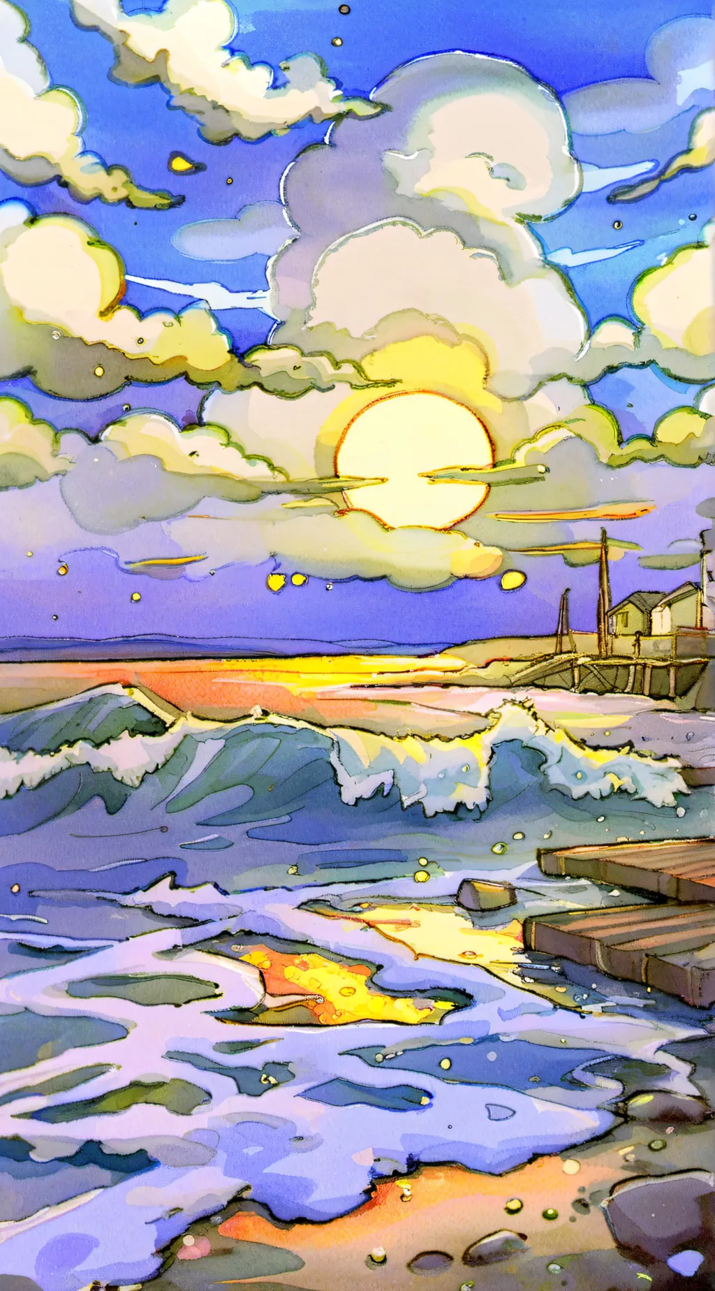 ai character: moon revolution  background