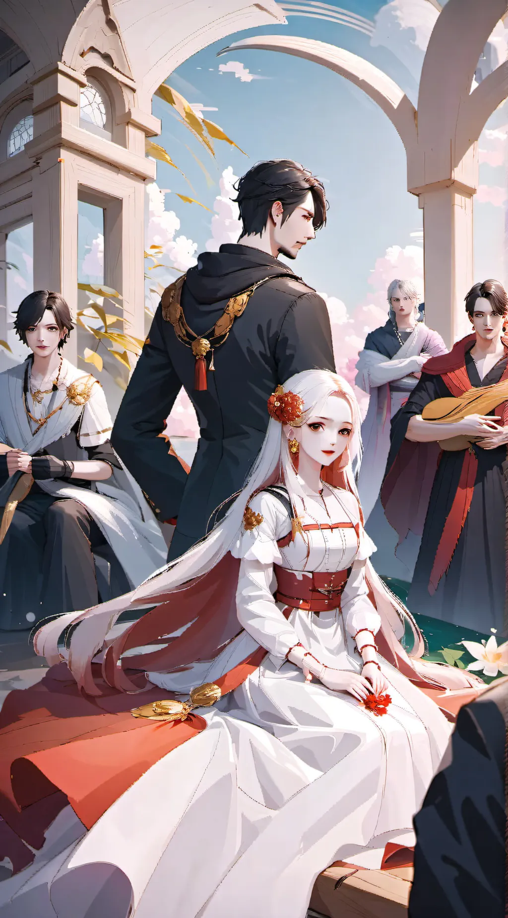 ai character: horror story background