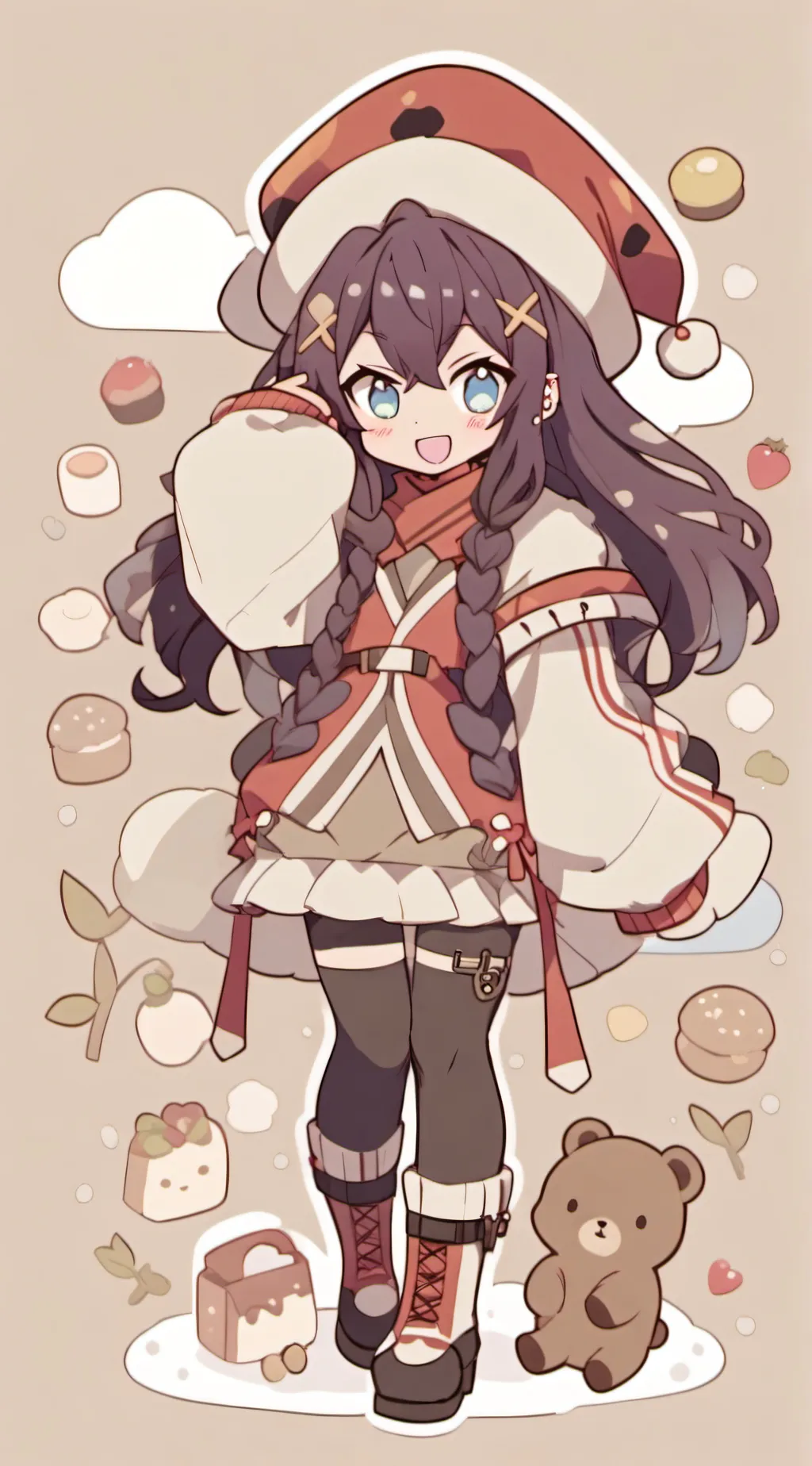 ai character: haillyyyy background