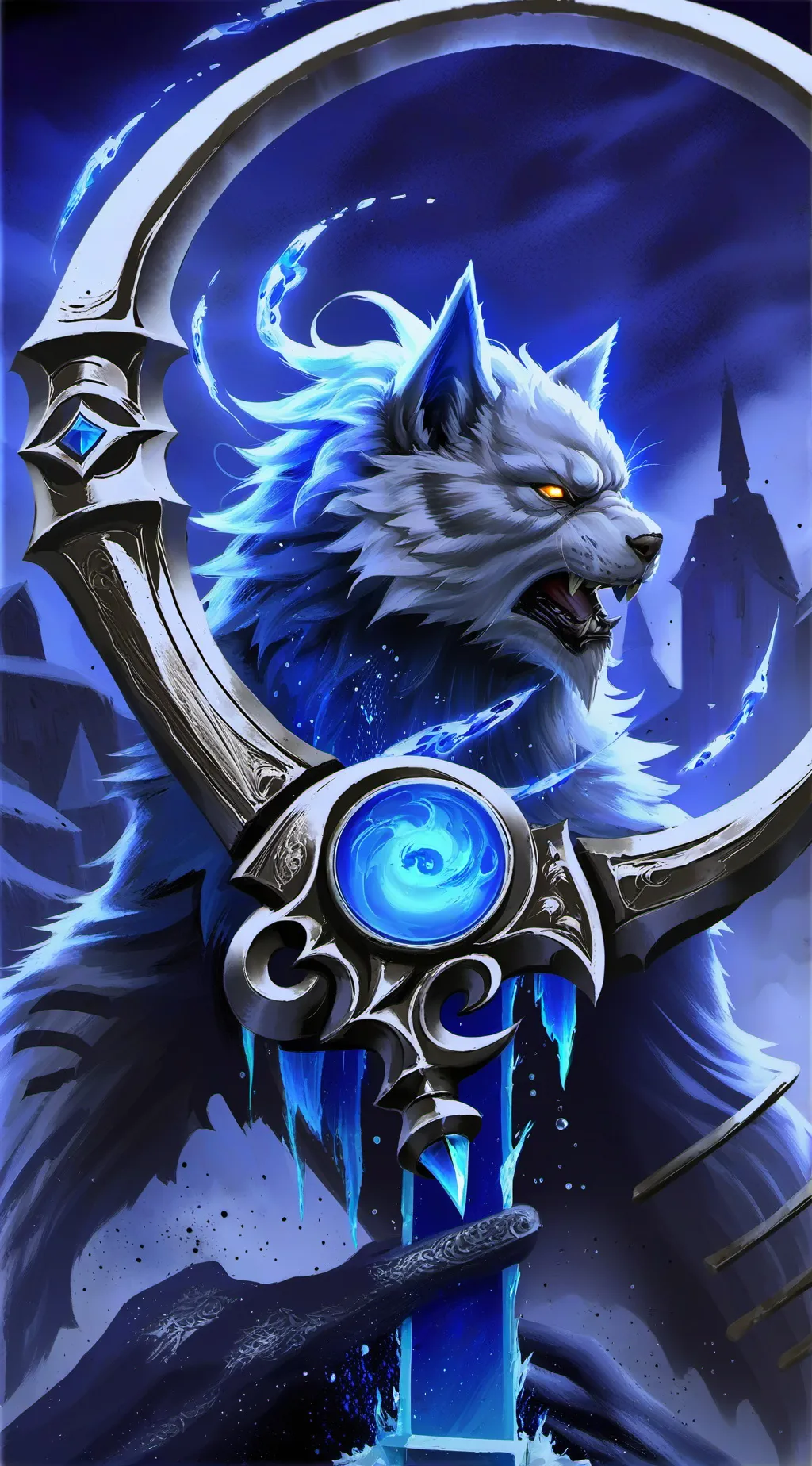 ai character: the lunar cat background