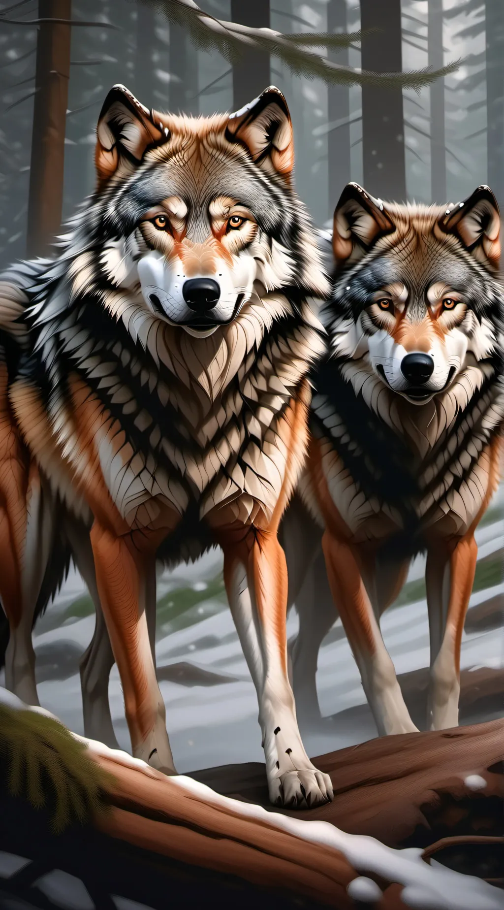 ai character: wolf pack background