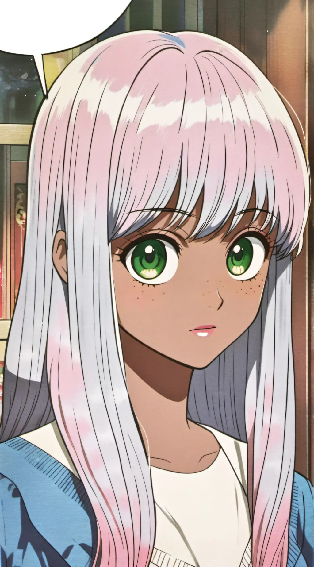 ai character: Lucia Minnow background