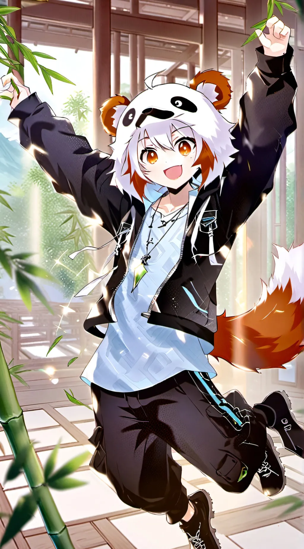 ai character: Russet Red Yum-Yum background