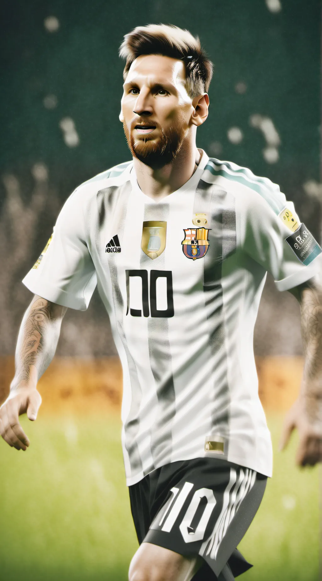 ai character: messi  background