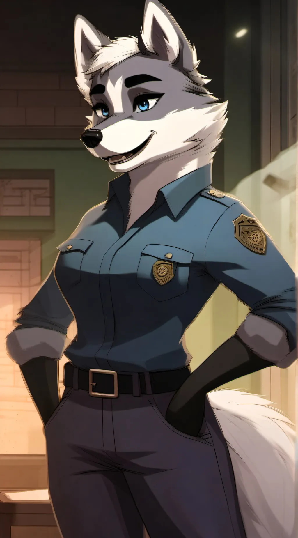 ai character: Trooper Aleah Howl background