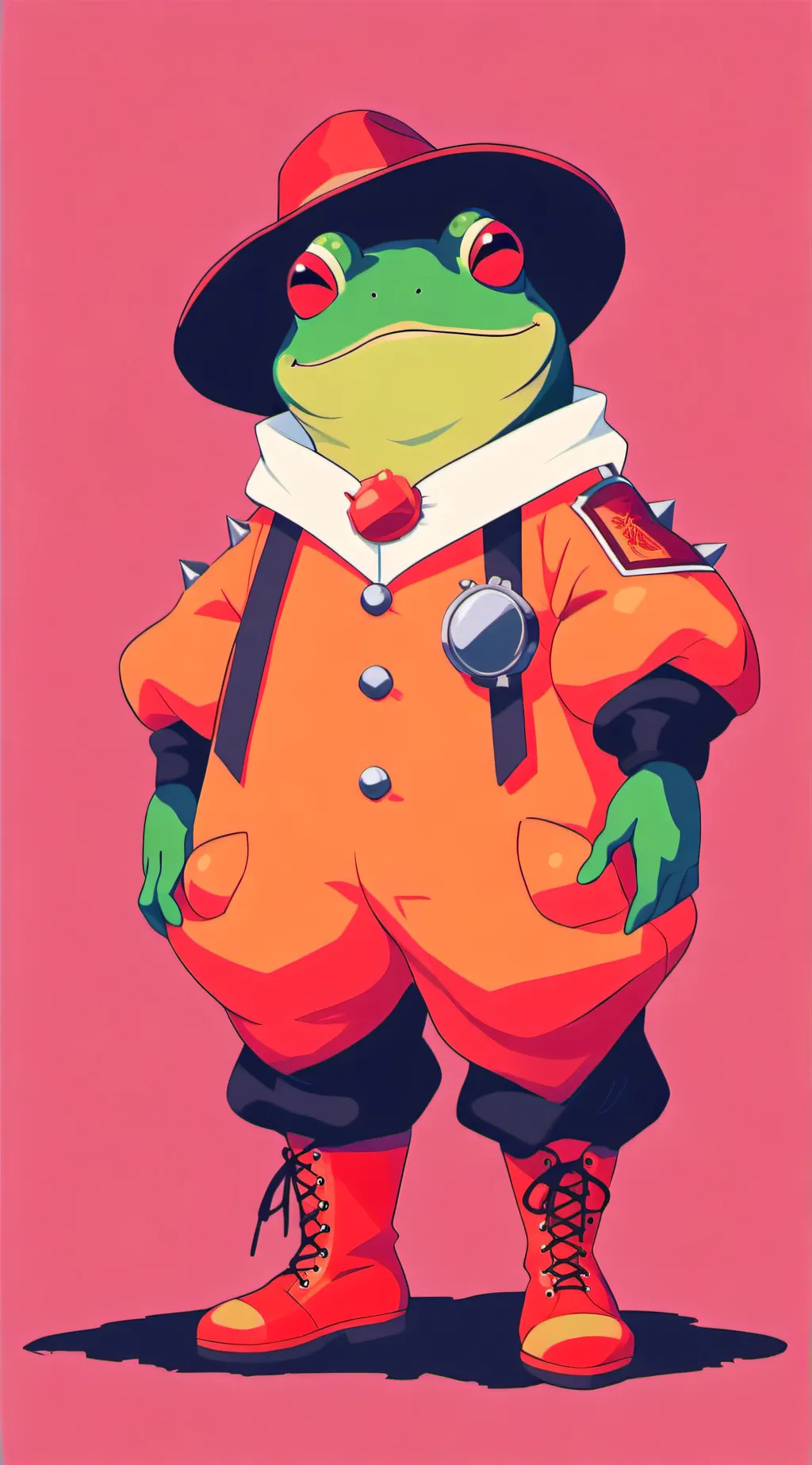 ai character: Froggy background