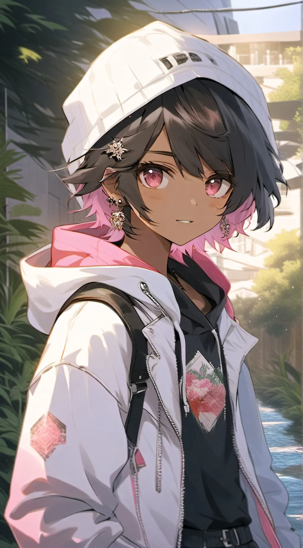 ai character: Amy  background