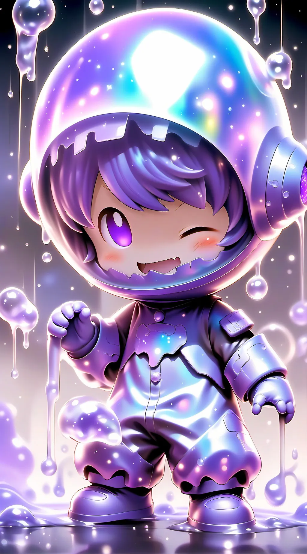 ai character: tinky winky death background