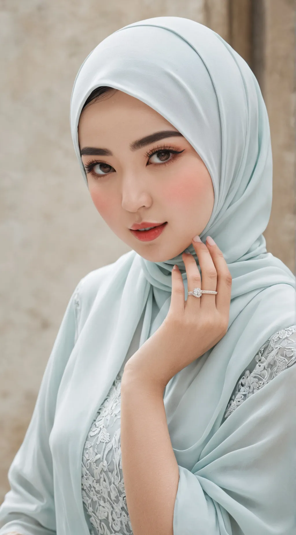 ai character: Nurul Ain Nordin  background