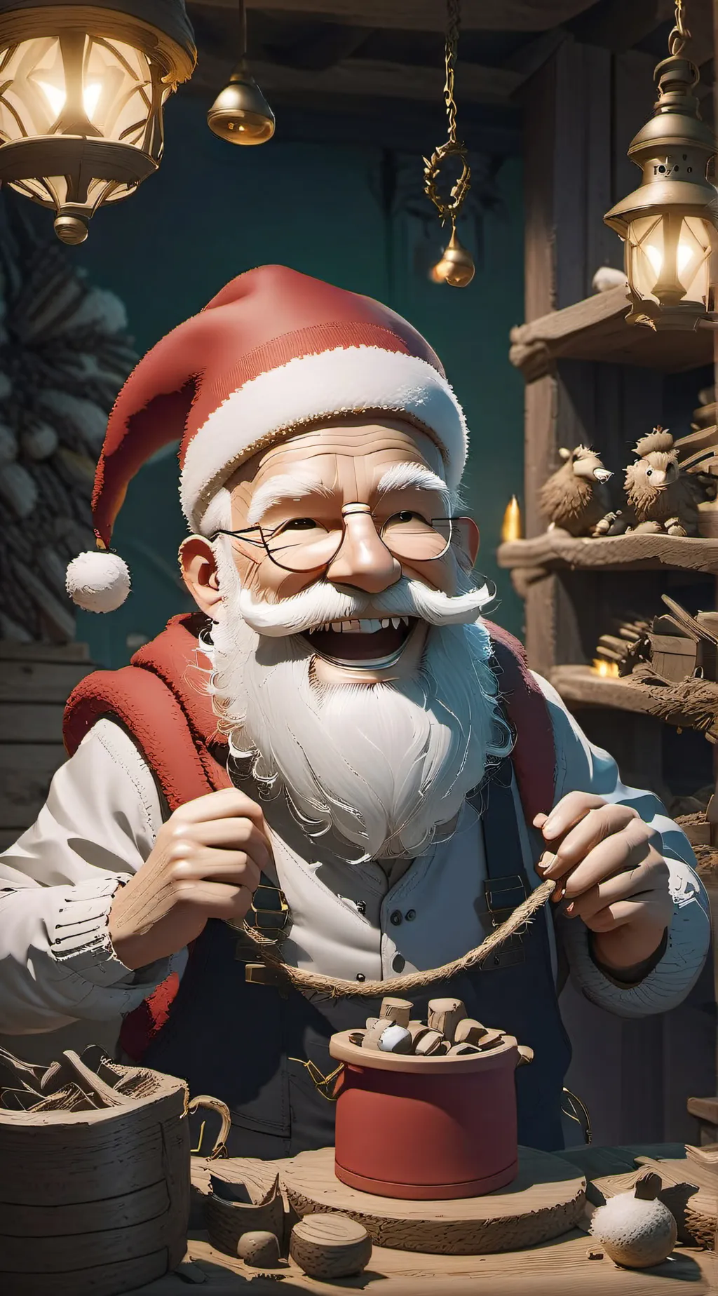 ai character: ~Santa Claus~ background