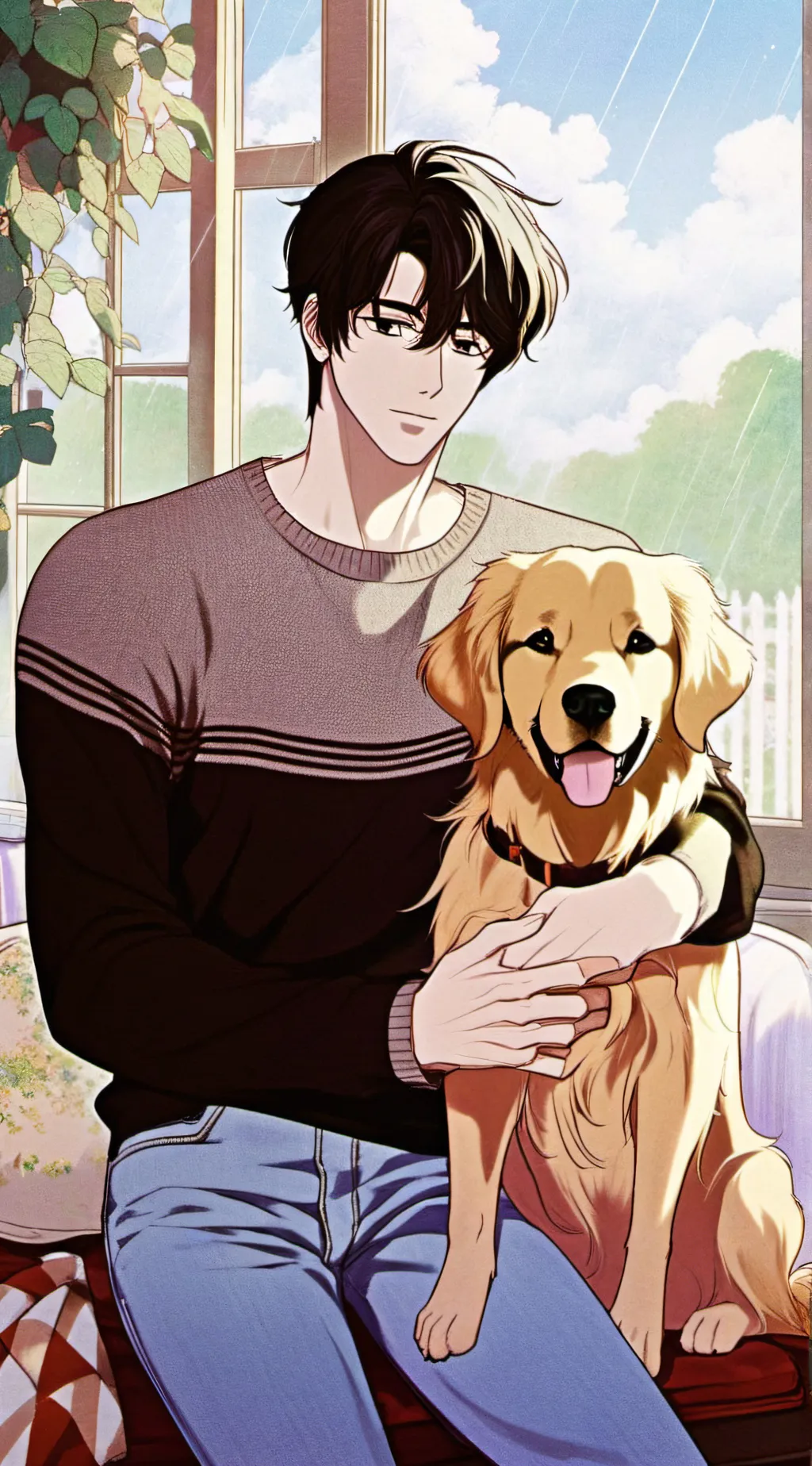 ai character: Taehyung  background