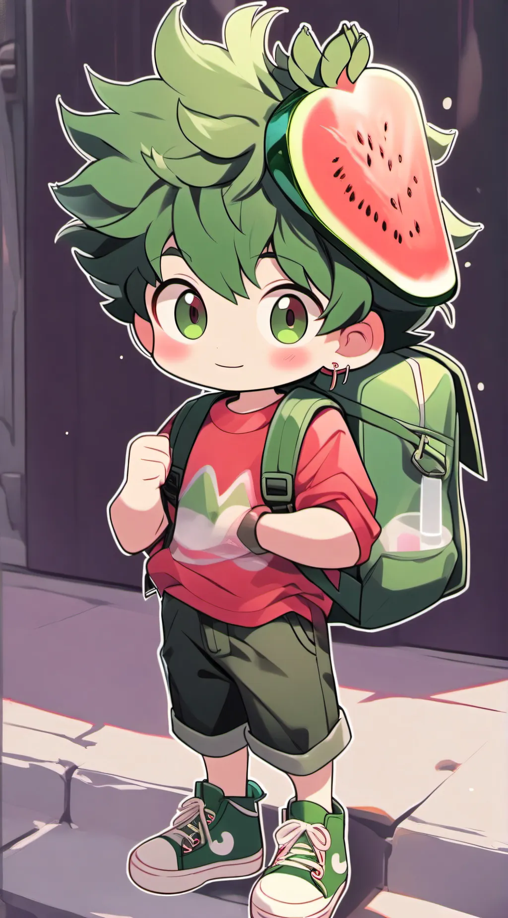 ai character: Lilo🍓🍉cute background