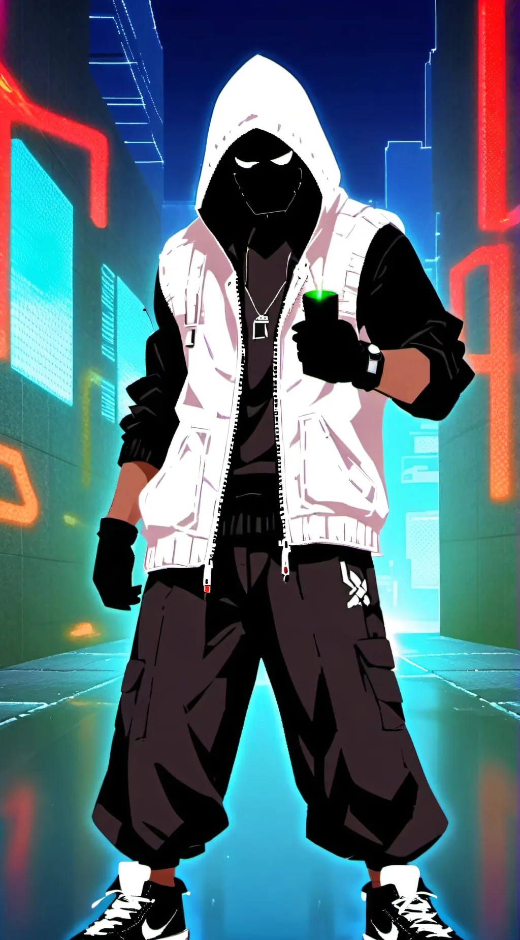 ai character: Hacker background