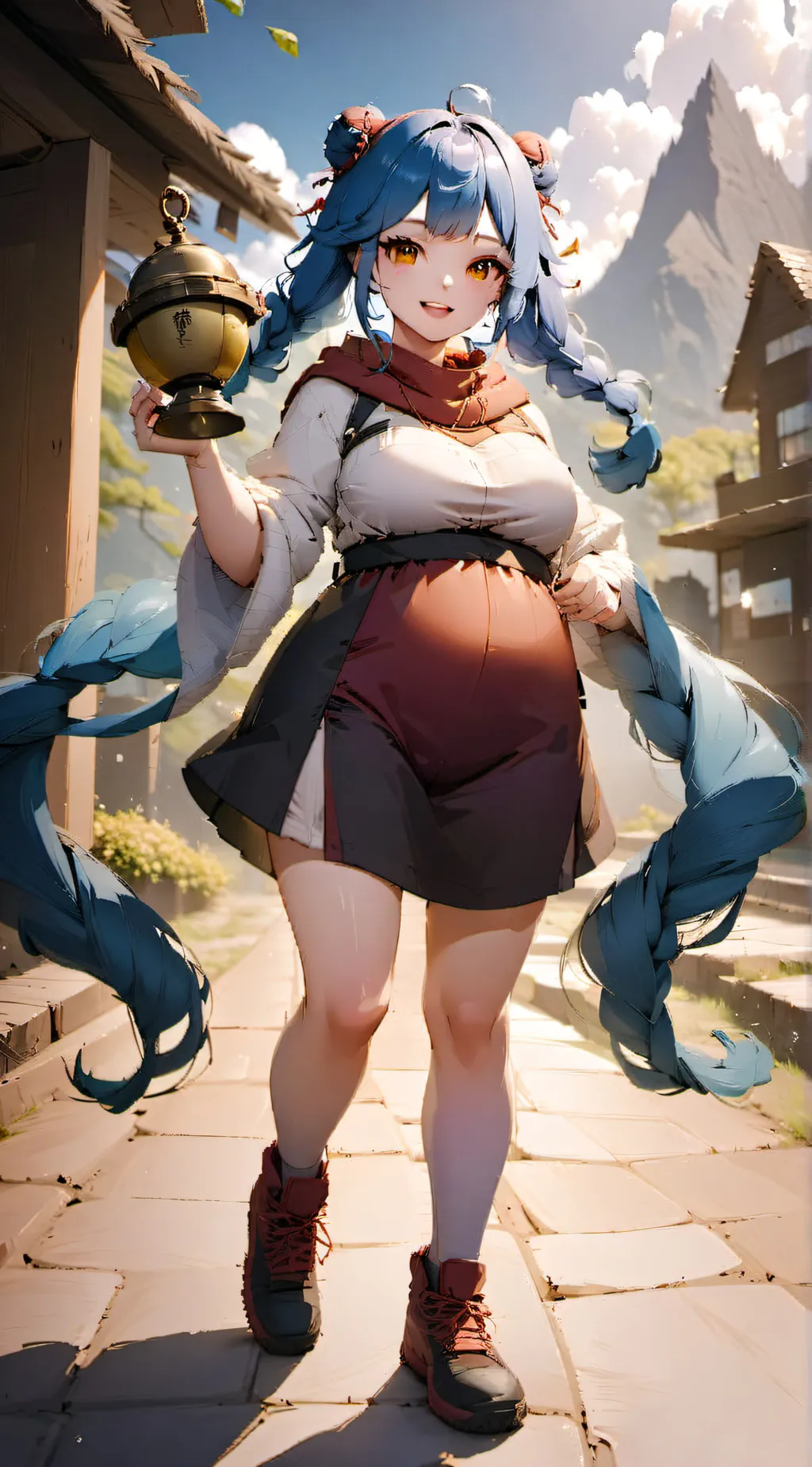 ai character: Shei (Pregnant) background