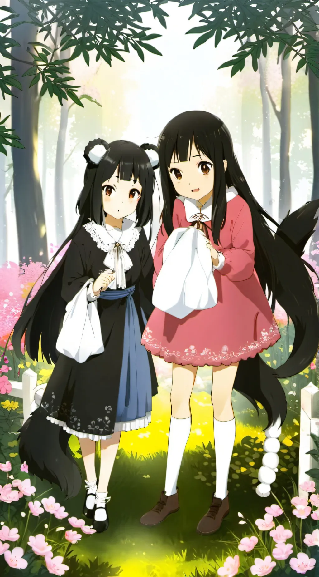 ai character: Lilly and Maxie background