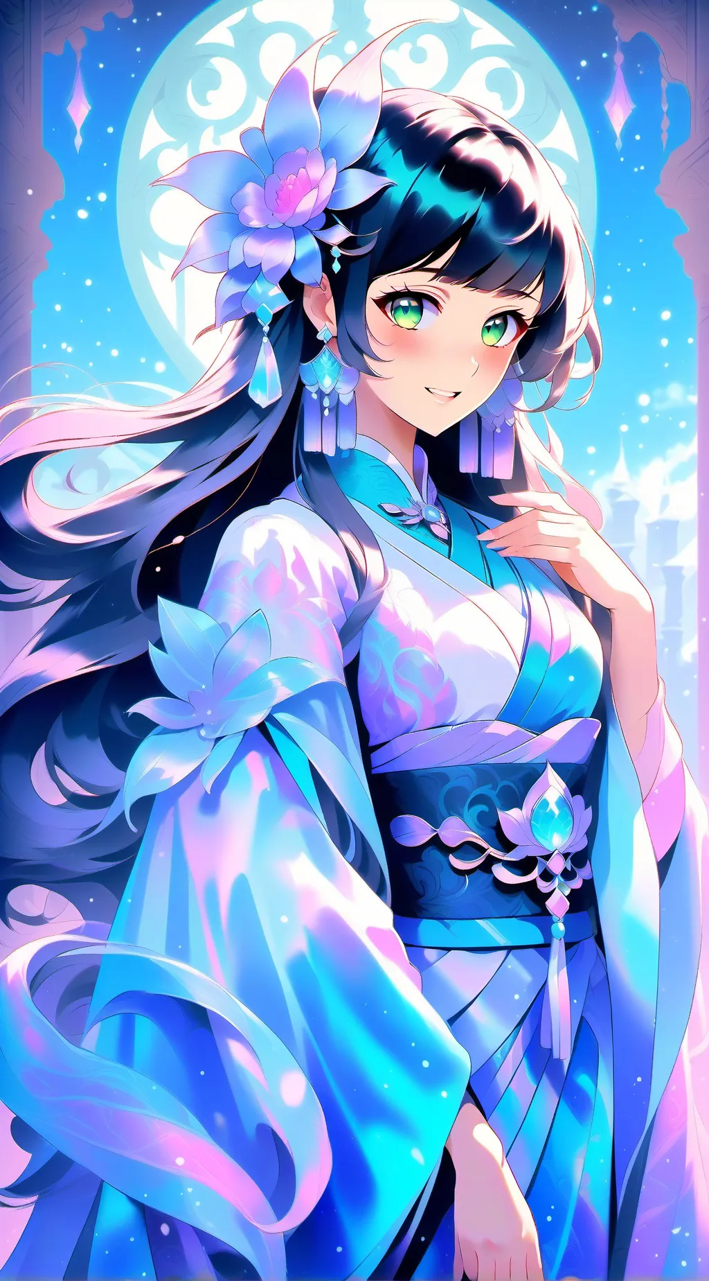 ai character: Cristal background