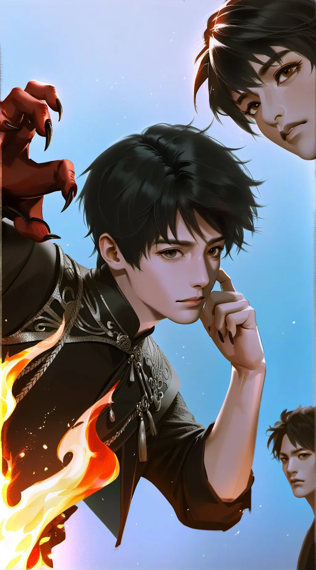 ai character: Moon background