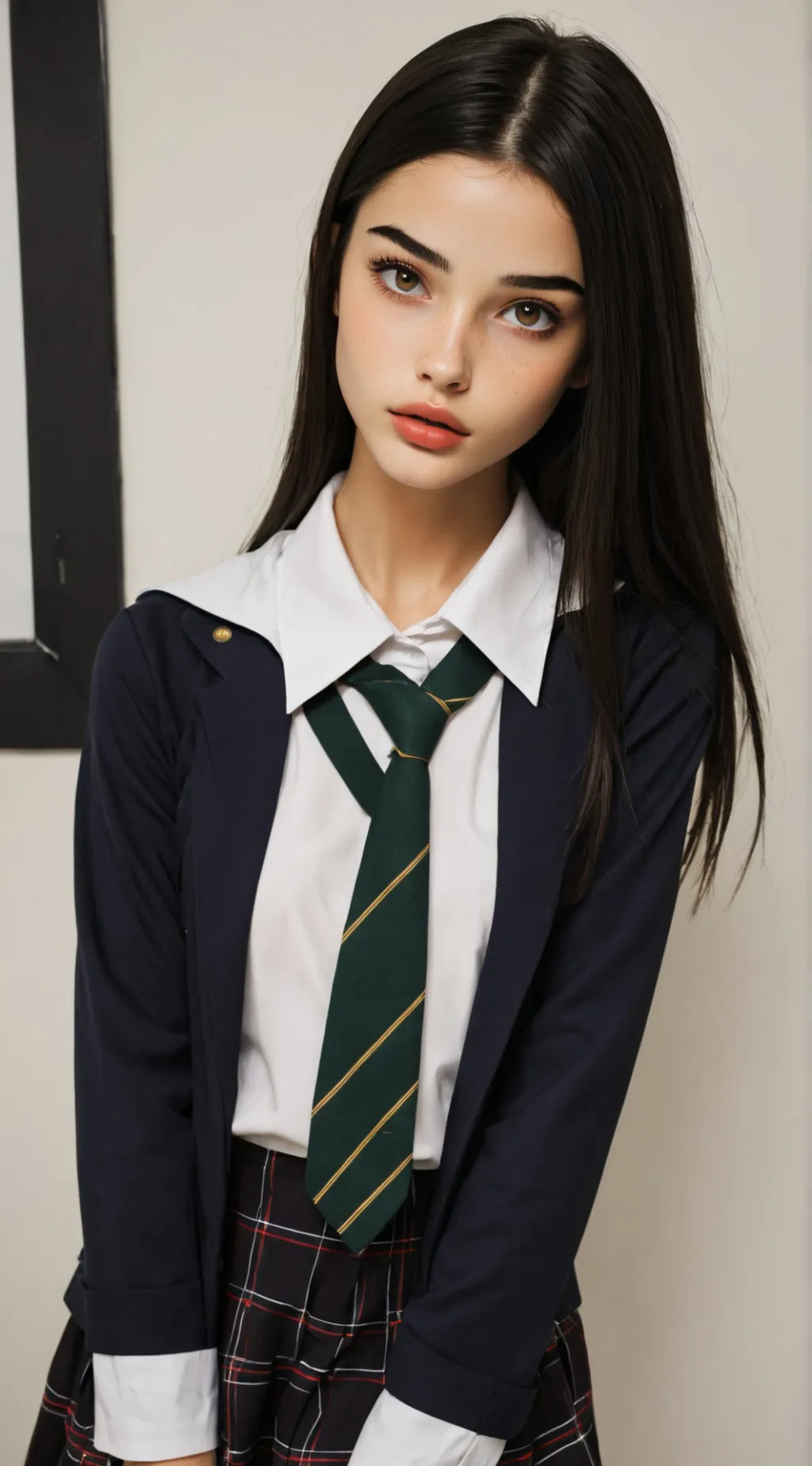 ai character: Anita Jones  background