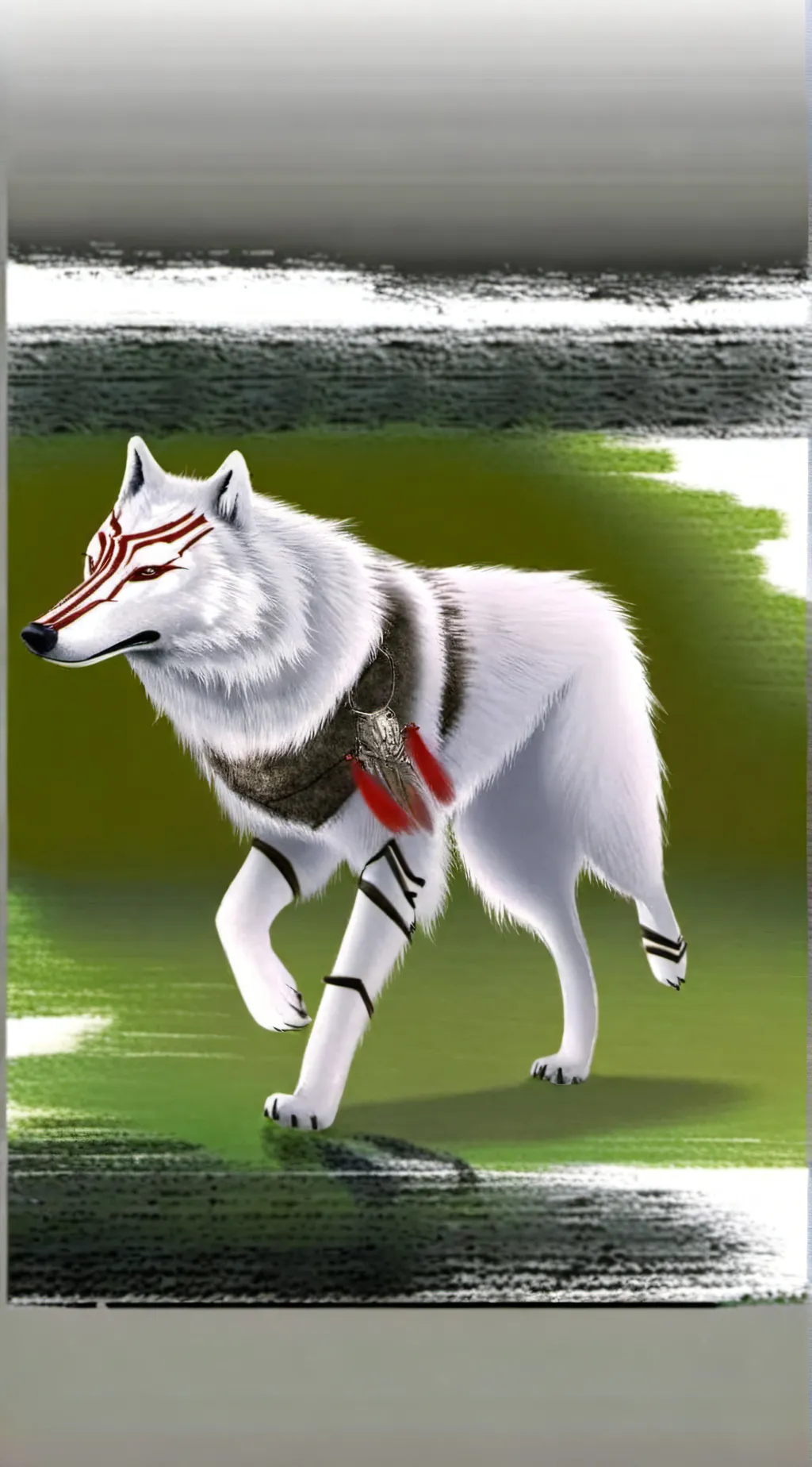 ai character: fire vs ice  background