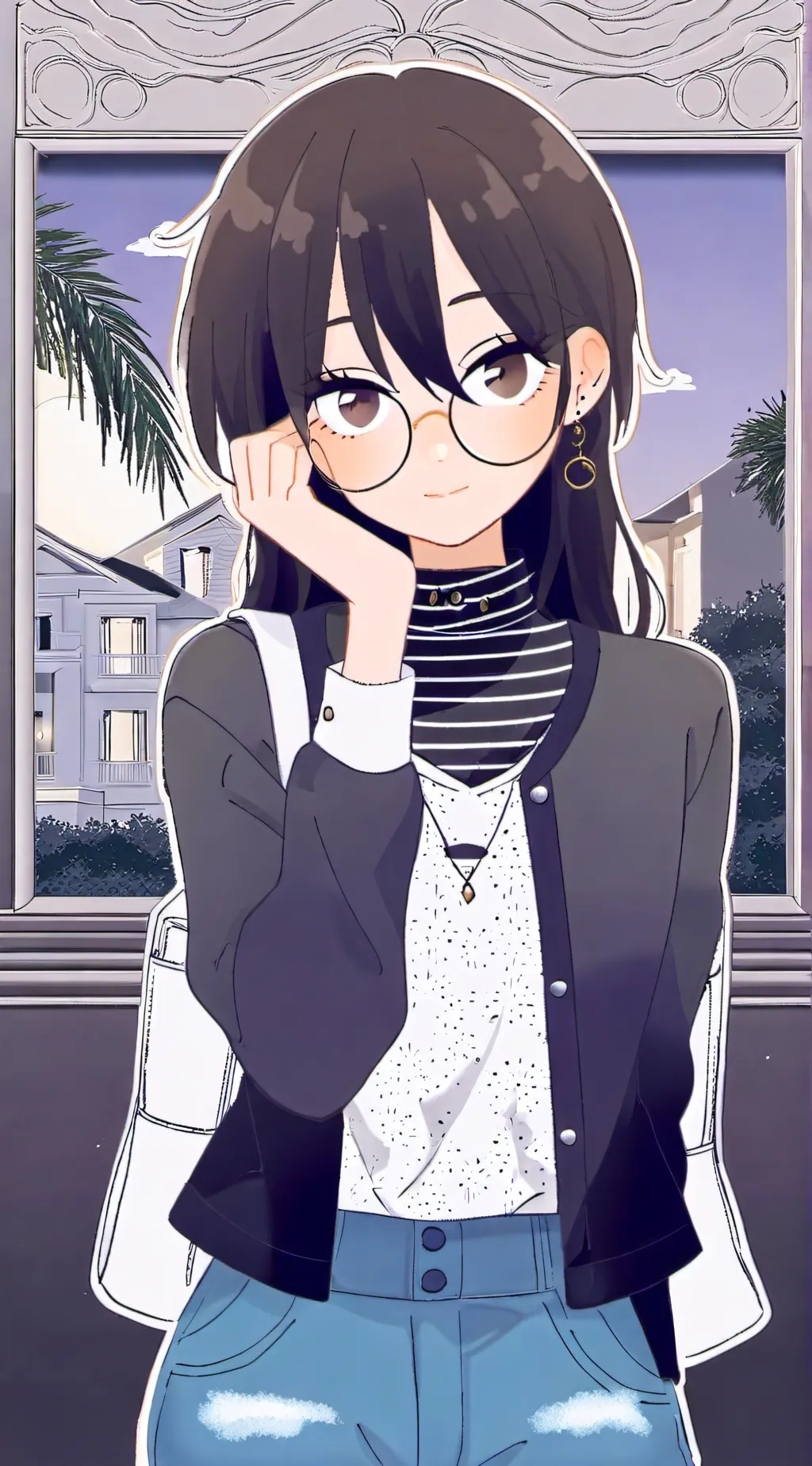 ai character: Evelyn Gonzales  background