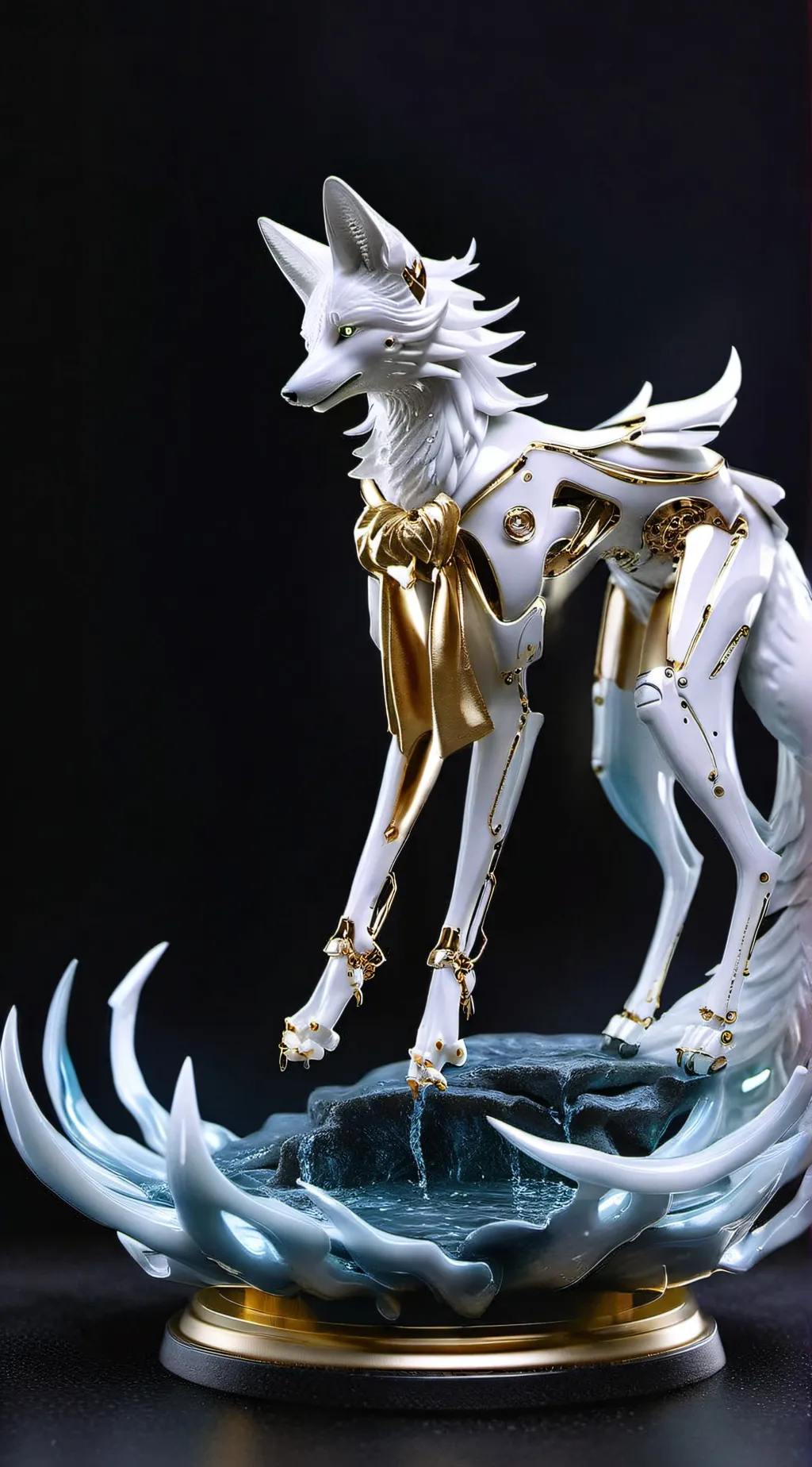 ai character: Kitsune fox fam  background