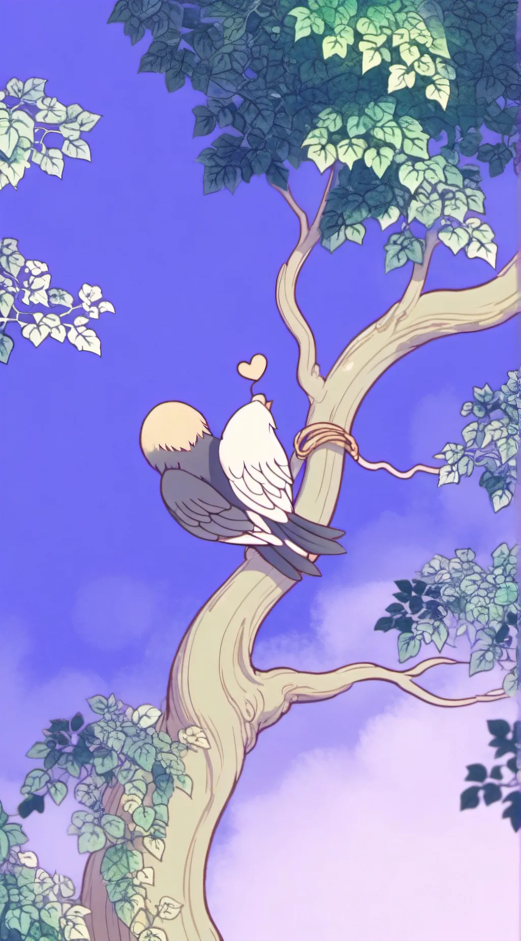 ai character: The love birds background