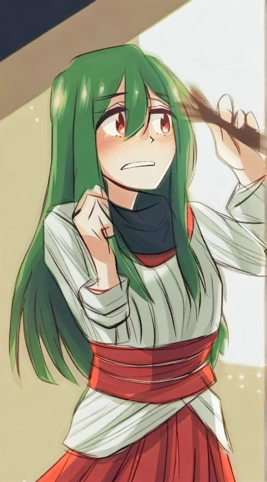 ai character: Tsuyu  background