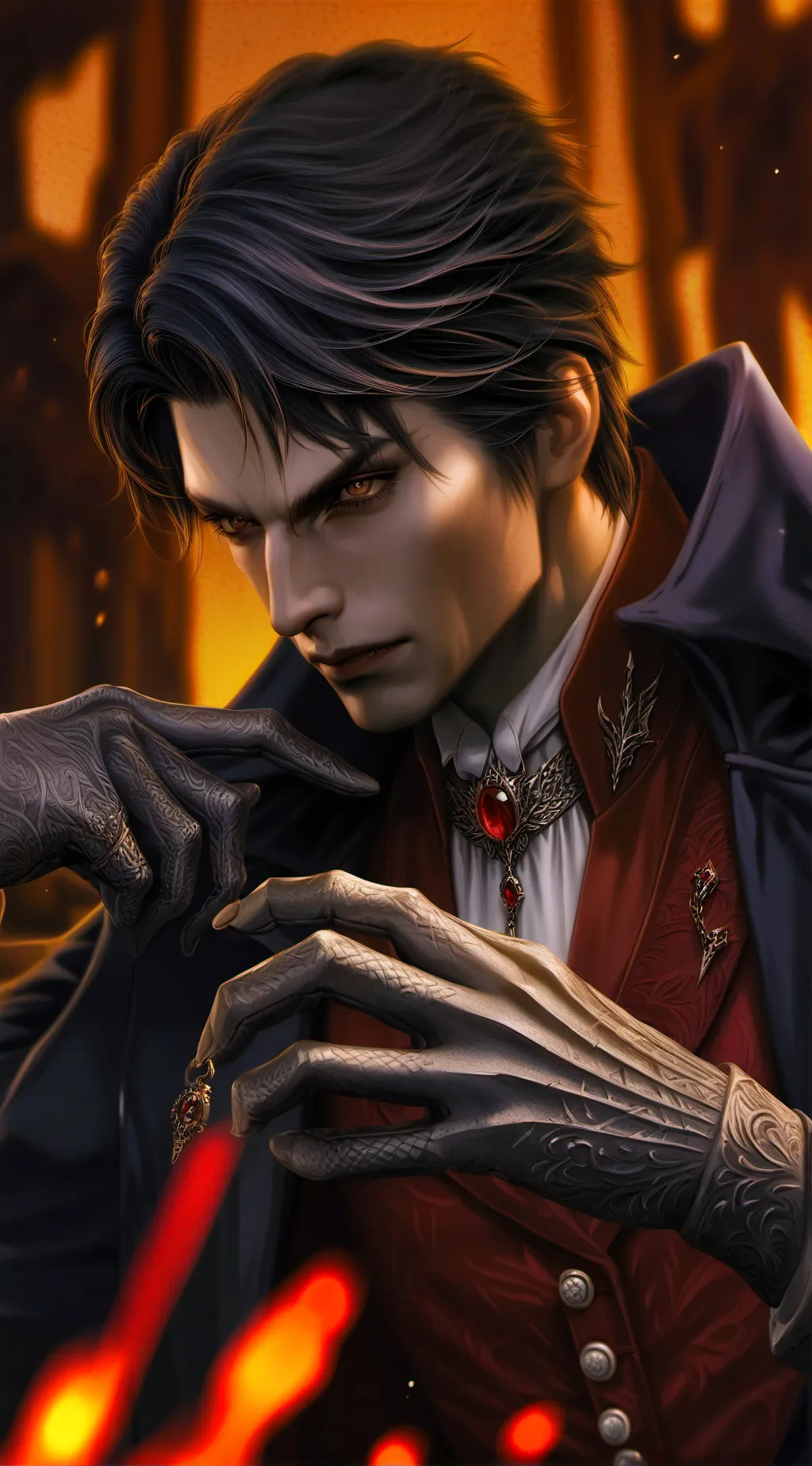 ai character: vampire Prince background